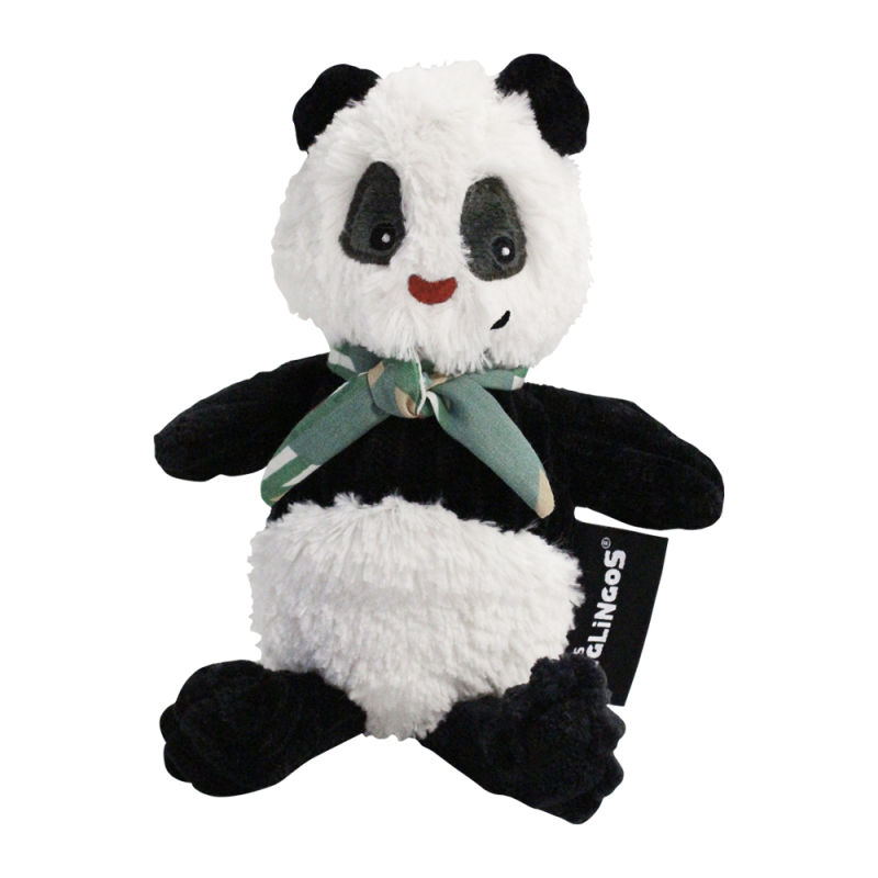 Les déglingos rototos panda peluche simply noir 15 cm 